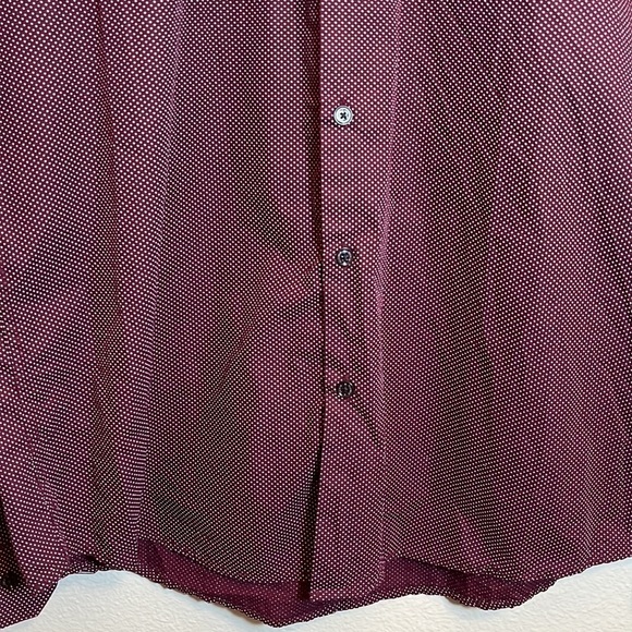 Denim & Flower Polka Dot Button Down Dress Shirt Size XL Slim Fit - Picture 4 of 10